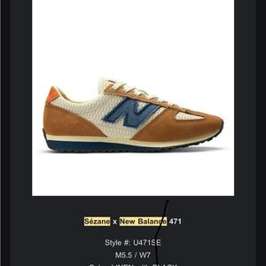 Sezane Tan and Navy Sneakers